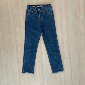 Levi's Wedgie Straight Fit Jeans in Dark Wash
